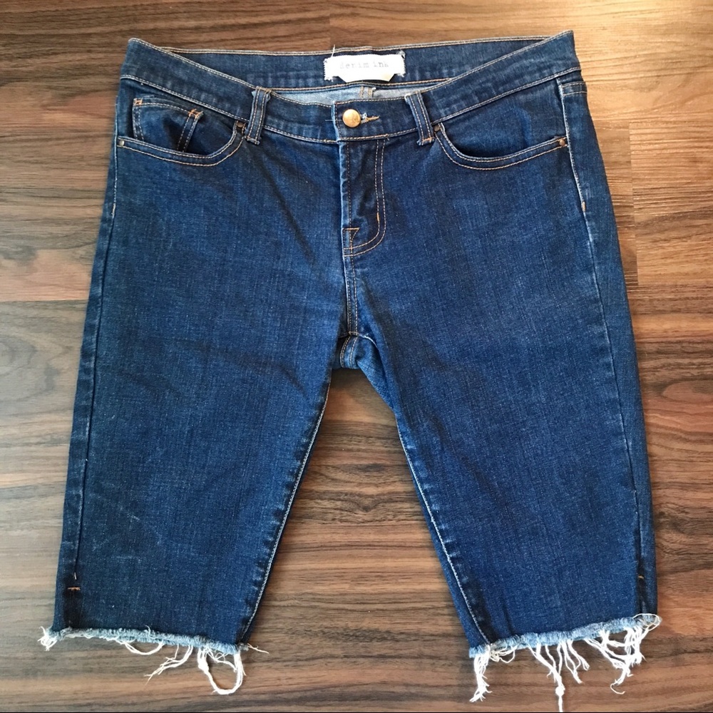 *PRICE DROP!* Denim Long Cutoff Shorts